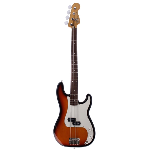 137 - 1998 Fender Precision Bass guitar, made in Mexico, ser. no. MN8xxxxx7; Body: sunburst finish, scratc... 