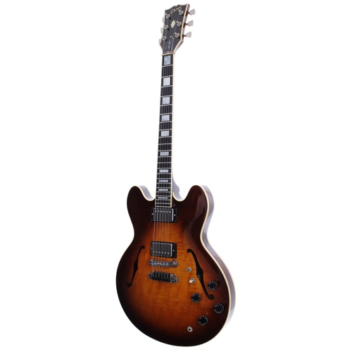 142 - 1984 Gibson ES-347 TD semi-hollow body electric guitar, made in USA, ser. no. 8xxxxxx2; Body: tobacc... 