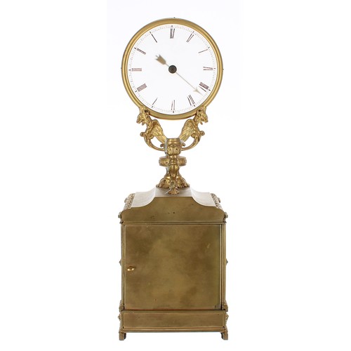 1404 - Fine and unusual ormolu mystery night mantel clock in the manner of Jean Eugene Robert - Houdin of P... 