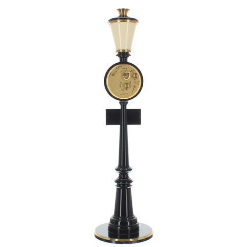 1401 - Jaeger novelty clock timepiece in the form of a lamp post, the 1.75