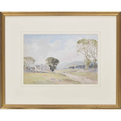 796 - Percy Lancaster RI (1878-1950) - 'In the Dales' signed also inscribed on an exhibition label verso, ... 