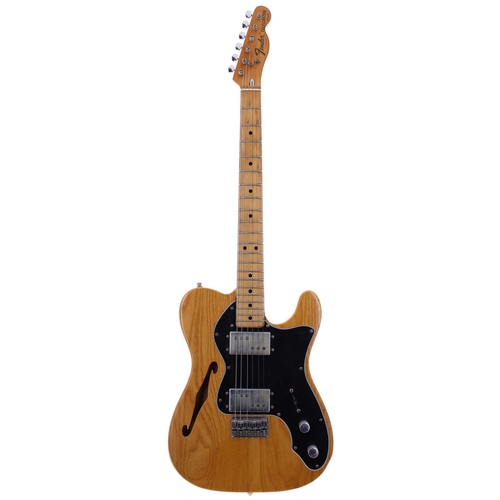 299 - 1974 Fender Telecaster Thinline electric guitar, made in USA, ser. no. 5xxxx2; Body: natural, dings,... 