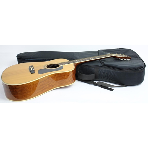 307 - 1991 Washburn Limited Edition D24SI acoustic guitar; Back and sides: good; Top: solid spruce; Neck: ... 