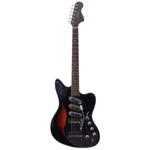 308 - 1960s Framus Strato De Luxe 5/168-54 electric guitar, made in Germany; Body: sunburst finish, lacque... 