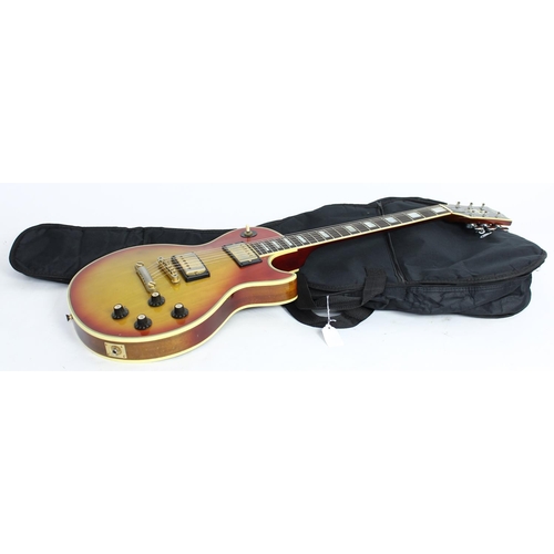 243 - 1970 Shaftsbury LP Custom type electric guitar, made in Japan; Body: cherry sunburst finish, scratch... 