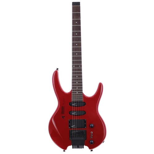 247 - 1988 Hohner Professional The Jack electric guitar; Body: red finish, light surface scratches to the ... 