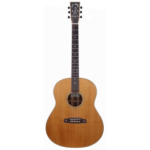 255 - 2013 David Oddy acoustic guitar, made in England for Steve Knightley; Back and sides: Pomelo Sapeli;... 