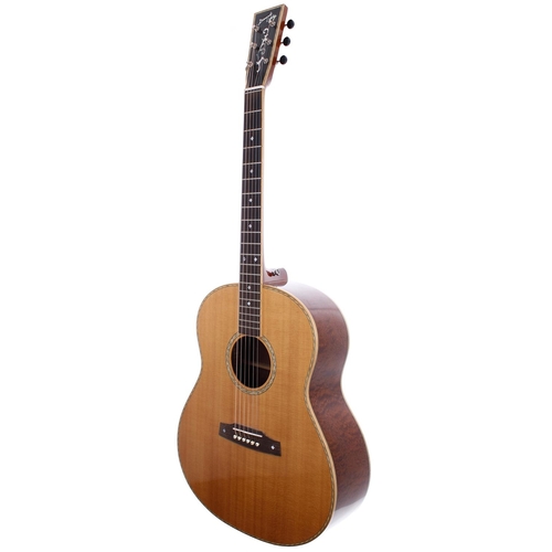 255 - 2013 David Oddy acoustic guitar, made in England for Steve Knightley; Back and sides: Pomelo Sapeli;... 