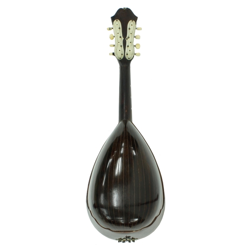 1516 - 19th century Neapolitan mandolin by and labelled C.F. Kisslinger...anno 1891, within a contemporary ... 