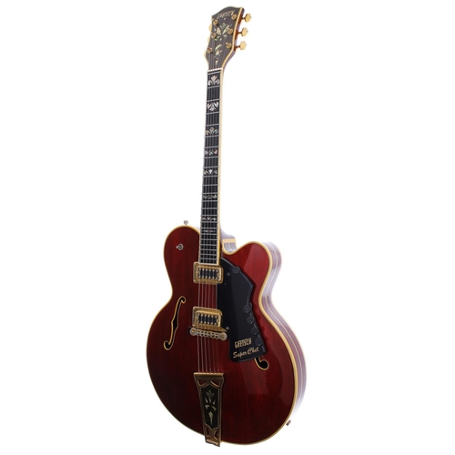 162 - 1976 Gretsch Super Chet 7690 hollow body electric guitar, made in USA, ser. no. 5-xxx6; Body: cherry... 