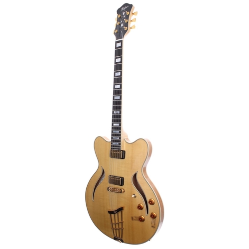 168 - 2003 Hofner Verythin Classic hollow body electric guitar, made in German, ser. no. D03xx1; Body: blo... 