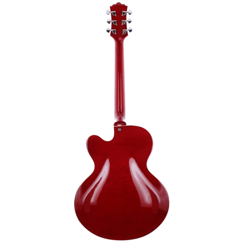 260 - Alden hollow body electric guitar; Body: red finish, minor surface scratches to back; Neck: good; Fr... 