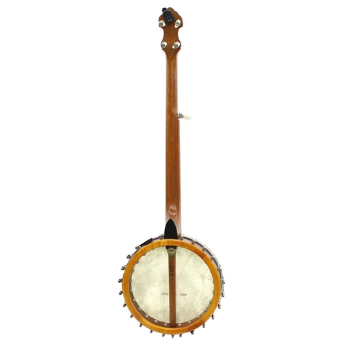 1508 - Orb five string open back banjo, with 11