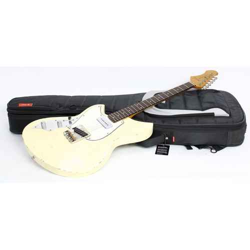 320 - 2018 Novo Serus T left-handed electric guitar, made in USA, ser. no. 18xx9; Body: Olympic white reli... 