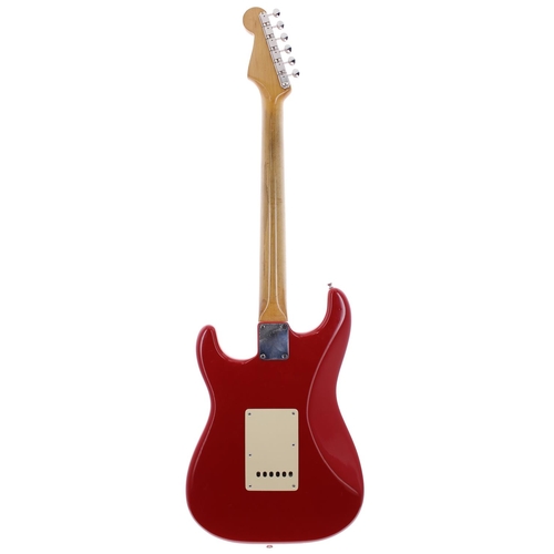 324 - 1962 Fender Stratocaster electric guitar, made in USA, ser. no. 9xxx5; Body: Dakota red refinish, ex... 