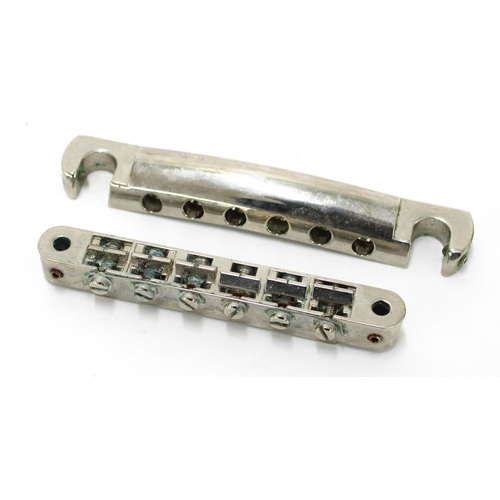 1139 - Tone Pros AVR-II guitar bridge with lightweight stop bar