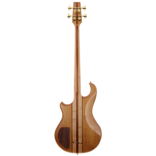 339 - Roberto Brandoni Custom Eko bass guitar; Body: natural finish; Neck: good; Fretboard: rosewood; Fret... 