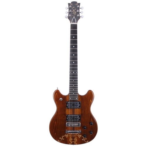 342 - Roberto Brandoni Custom Eko M-20 electric guitar; Body: walnut finish, a few lacquer checks; Neck: g... 