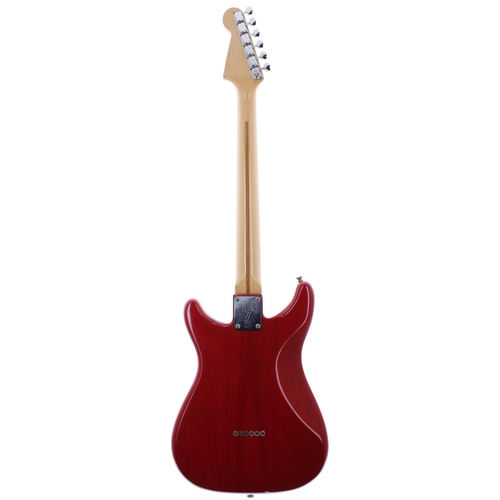 382 - Fender Lead I electric guitar, made in USA, circa 1981, ser.  no. E1xxxx4; Body: trans red finish, f... 