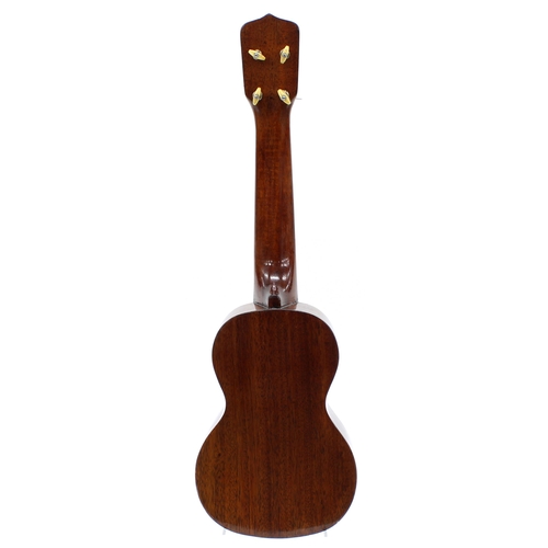 1578 - Rare late 1920s Gibson Uke-1 ukulele inscribed 'The Gibson' to the head, with ivory banded table and... 