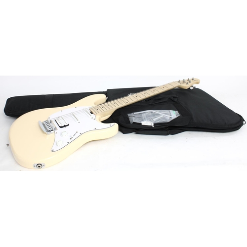 364 - Sterling by Music Man Cutlass electric guitar, made in Indonesia; Body: vintage white finish; Neck: ... 