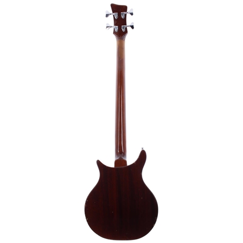 366 - 1970s Dan Armstrong London Series Model 342 bass guitar, made in England; Body: walnut finished maho... 