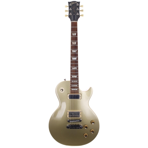 383 - Late 1970s Gibson Les Paul Deluxe electric guitar, made in USA; Body: gold top refinish upon natural... 