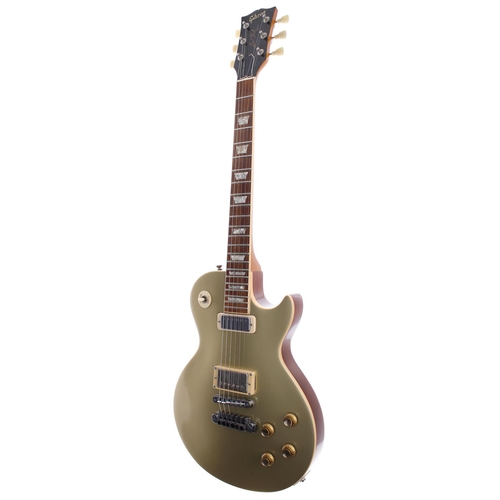 383 - Late 1970s Gibson Les Paul Deluxe electric guitar, made in USA; Body: gold top refinish upon natural... 