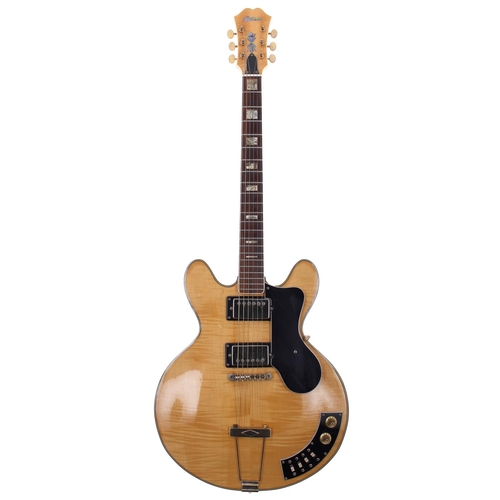 384 - 1970s Antoria 2358R Al Caiola hollow body electric guitar, made in Japan; Body: natural finish; Neck... 