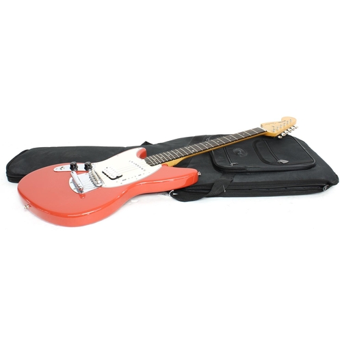 387 - 2021 Fender Kurt Cobain Jag-Stang left-handed electric guitar, made in Mexico, ser. no. MX21xxxxx3; ... 