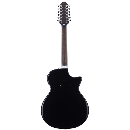 394 - 2013 Crafter SA-12L left-handed twelve string semi-hollow body electric guitar, made in Korea, ser. ... 