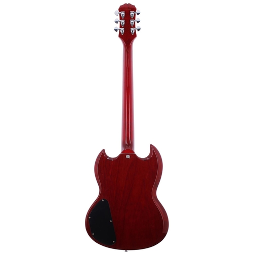 401 - 2003 Epiphone SG electric guitar, ser. no. U03xxxxxx8; Body: cherry finish, light surface scratches ... 