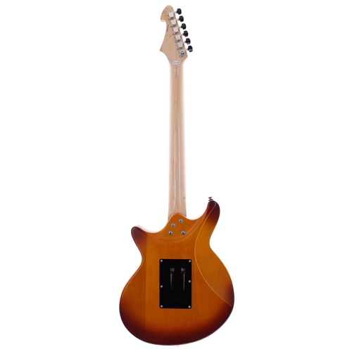 417 - 2006 Lag Jet electric guitar; Body: orange burst, a few minor dings; Neck: maple; Fretboard: rosewoo... 