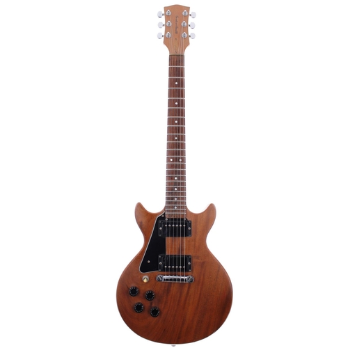 428 - Gordon Smith GS2 left-handed electric guitar, ser. no. 0xxx4; Body: natural mahogany, dings and scra... 