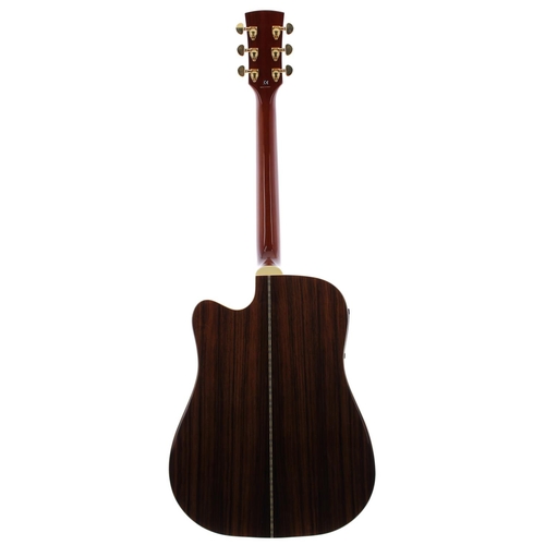 432 - Ibanez Artwood AW300CE NT electro-acoustic guitar, made in Korea; Back and sides: rosewood; Top: spr... 