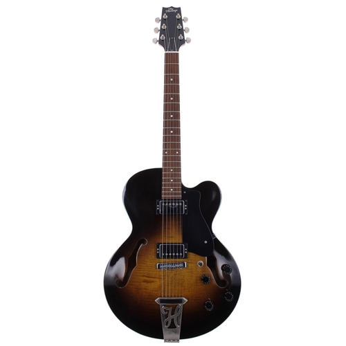 433 - 2003 Heritage H516 hollow body electric guitar, made in USA, ser. no. Txxxx4; Body: tobacco sunburst... 