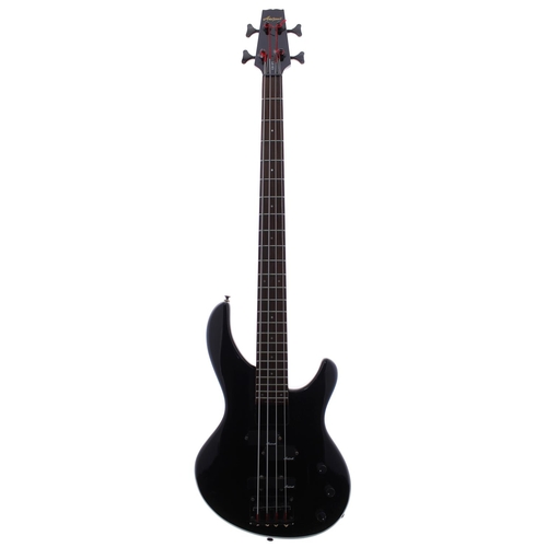 435 - Aria Pro II IGB-SPT bass guitar; Body: black finish, surface scratches and dings; Neck: good; Fretbo... 