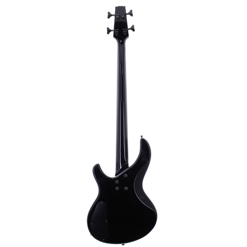 435 - Aria Pro II IGB-SPT bass guitar; Body: black finish, surface scratches and dings; Neck: good; Fretbo... 