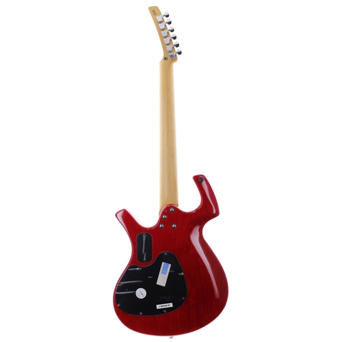 436 - 2005 Parker P-40 electric guitar, made in Korea, ser. no. P05xxxx7; Body: trans red finish; Neck: ma... 