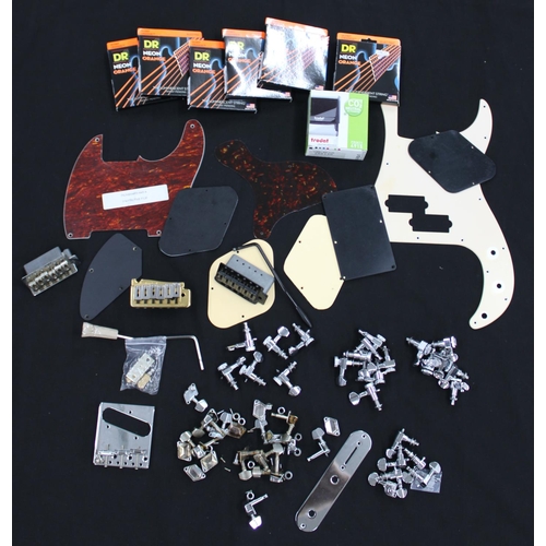 1154 - Good selection of guitar spares to include three sets of locking tuners (Music Man Sterling, Fender ... 