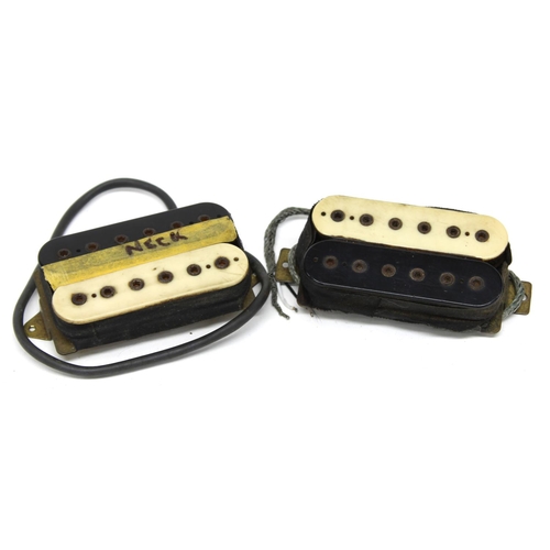 1155 - Two 1970s DiMarzio Super Distortion humbucker guitar pickups