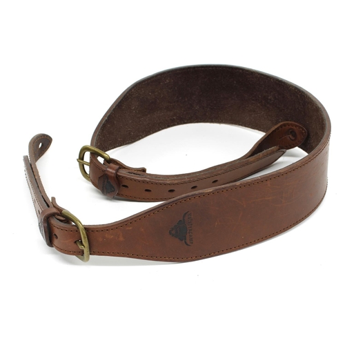 1163 - Good quality Heistercamp leather guitar strap