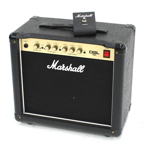 778 - 2014 Marshall DSL 5C guitar amplifier, made in Vietnam, with foot switch