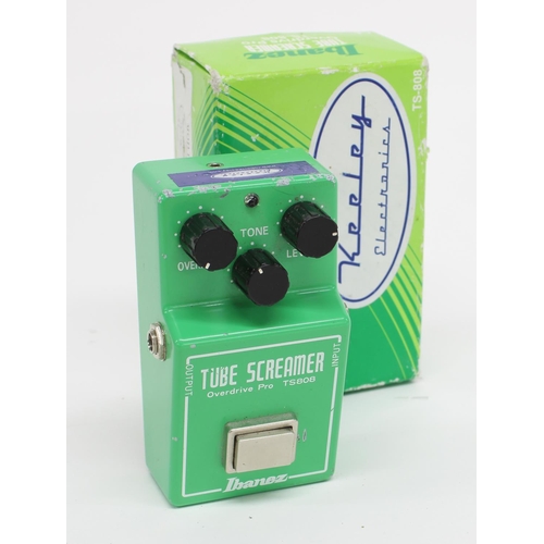 887 - Robert Keeley Ibanez TS808 Tube Screamer Overdrive Pro with Mod Plus guitar pedal, boxed... 