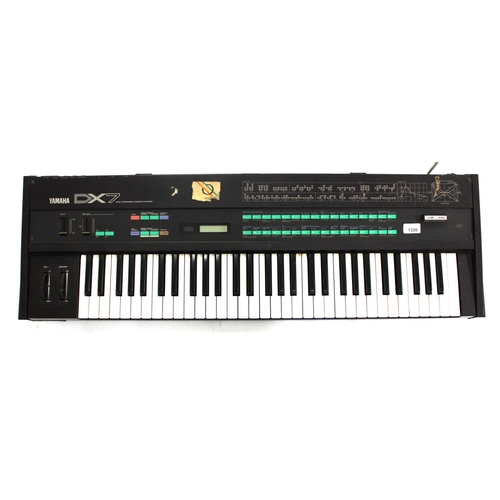 3126 - Yamaha DX7 digital programmable algorithm synthesizer keyboard, made in Japan, with Data Ram card*Pr... 