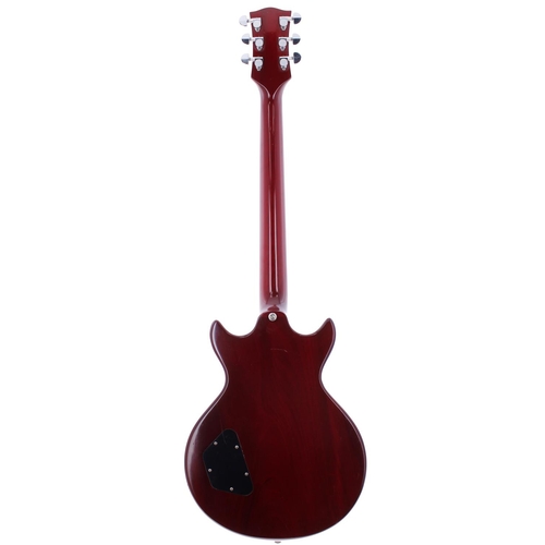 444 - Gordon Smith GS-2 electric guitar, made in England, ser. no. 0xxx5; Body: cherry red finish, various... 