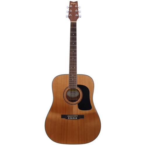 445 - 2006 Washburn D10S acoustic guitar, made in China; Back and sides: laminated mahogany; Top: natural ... 