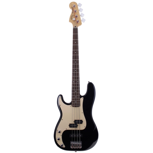 424 - 2006 Squier by Fender Standard Series Precision Bass left handed bass guitar, made in Indonesia; Bod... 