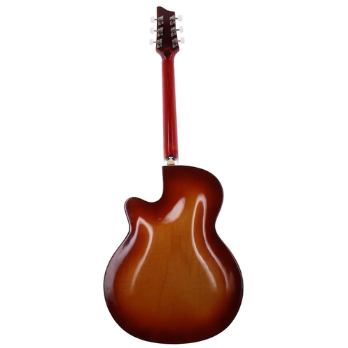 462 - Framus Florida hollow body electric guitar, made in Germany; Body: sunburst finish, checking dings a... 