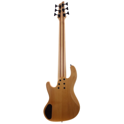 500 - 2012 Tom Waghorn Custom six string bass guitar, made in Bristol, England; Body: natural finished cha... 